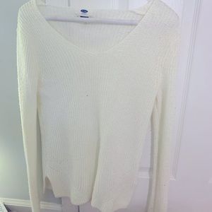White old navy sweater